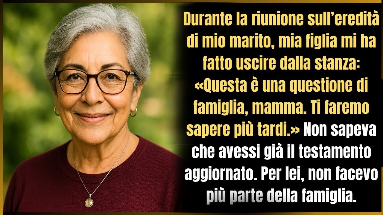 Mia figlia mi ha chiuso la porta in faccia. «Questa è una faccenda di famiglia, mamma. Ti faremo sapere dopo». Ero sulla soglia dello studio di mio marito, morto tre settimane prima. Dentro, Julia...
