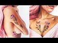 THE BEST TRANSFER TATTOS COMPILATION - ARE JUST LIKE REAL FLOWERS