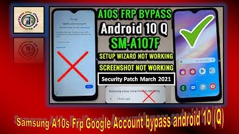 Samsung A10s (A107f) frp bypass android 10 U8 binary | Hindi/Urdu | TECH City