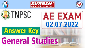 TNPSC | AE-2022 | Original Question paper | General Studies - Answer key | Suresh IAS Academy