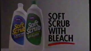 1990 Soft Scrub "With Bleach" TV Commercial screenshot 4