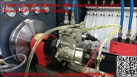 CR 825 Bosch CP2 Pump Testing
