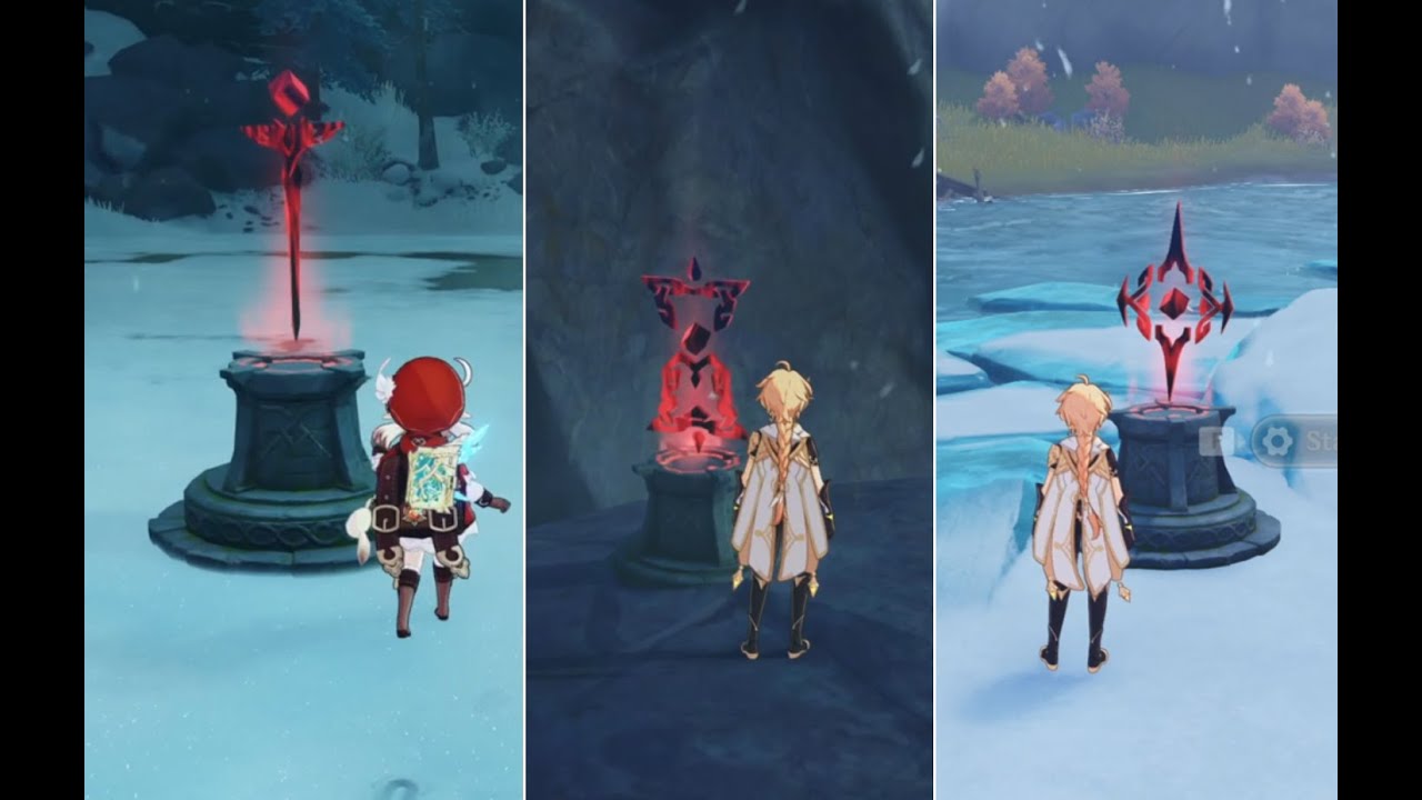 Time Trial Challenge Location on Dragonspine Genshin Impact YouTube