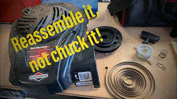 Fix Briggs All Plastic Recoil Pull Starter Assembly