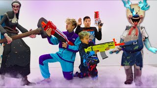 Kihívás Gonosz Fagylaltos Képesek Lesznek Arthur És David Legyőzni Apát? Helyzetek A Boys And Toys