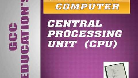 COMPUTER ORGANIZATION AND WORKING