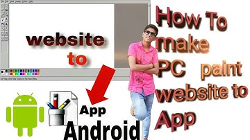 How to make js Paint website to App  any android
