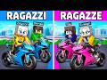 MASCHI vs FEMMINE: Sfida in MOTO in Minecraft