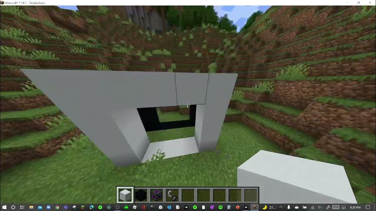 How to build a infinite loop in Minecraft (using the immersive portals