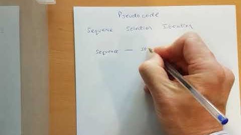 *PSEUDO CODE*  Sequence