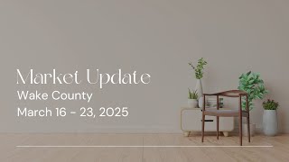 Market Update | Wake County | March 16-23,2025