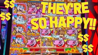 FARMING MONEY!! with VegasLowRoller on Farmyard Fun and Burning Wheel Slot Machine!!