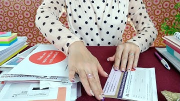 ASMR Doing Paperwork (Sorting Receipts, Tossing Junk Mail, Processing Documents) • No Talking