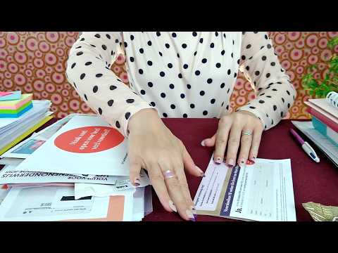 ASMR Doing Paperwork (Sorting Receipts, Tossing Junk Mail, Processing Documents) • No Talking