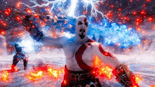 God of War Ragnarok - Valhalla BLADE OF OLYMPUS Build Kratos Vs Thor (NO DAMAGE \/ GMGOW) 4K PS5