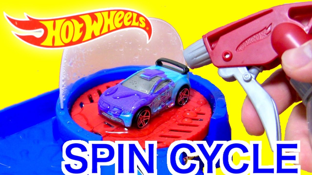 Hot Wheels Color Shifters Spin Cycle Playset with Color