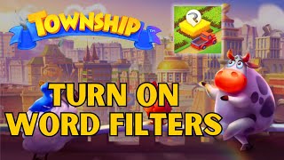 How to Turn On Word Filters on Township? 2024 | Township screenshot 1