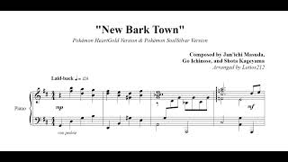 Pokémon HeartGold & SoulSilver - New Bark Town (Piano Sheet Music)