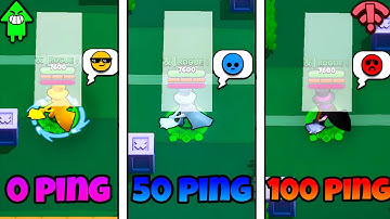 Brawl Stars 0 PING VS 50 PING VS 100 PING | The Difference