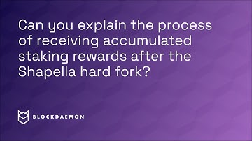 The Process Of Receiving Staking Rewards After The Shapella Hardfork