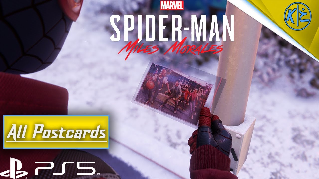 SpiderMan Miles Morales All Postcards سبايدر مان مايلز موراليس كل