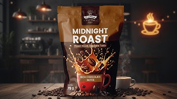 How to Design Coffee Packaging | Photoshop Tutorial 2025