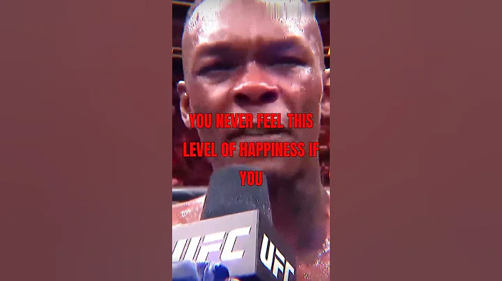 ONE TIME IN YOUR LIFE!!! Emotional interview of Israel Adesanya #Motivation