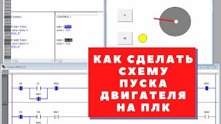 Как сделать схему пуска двигателя на программируемом логическом контроллере (ПЛК)