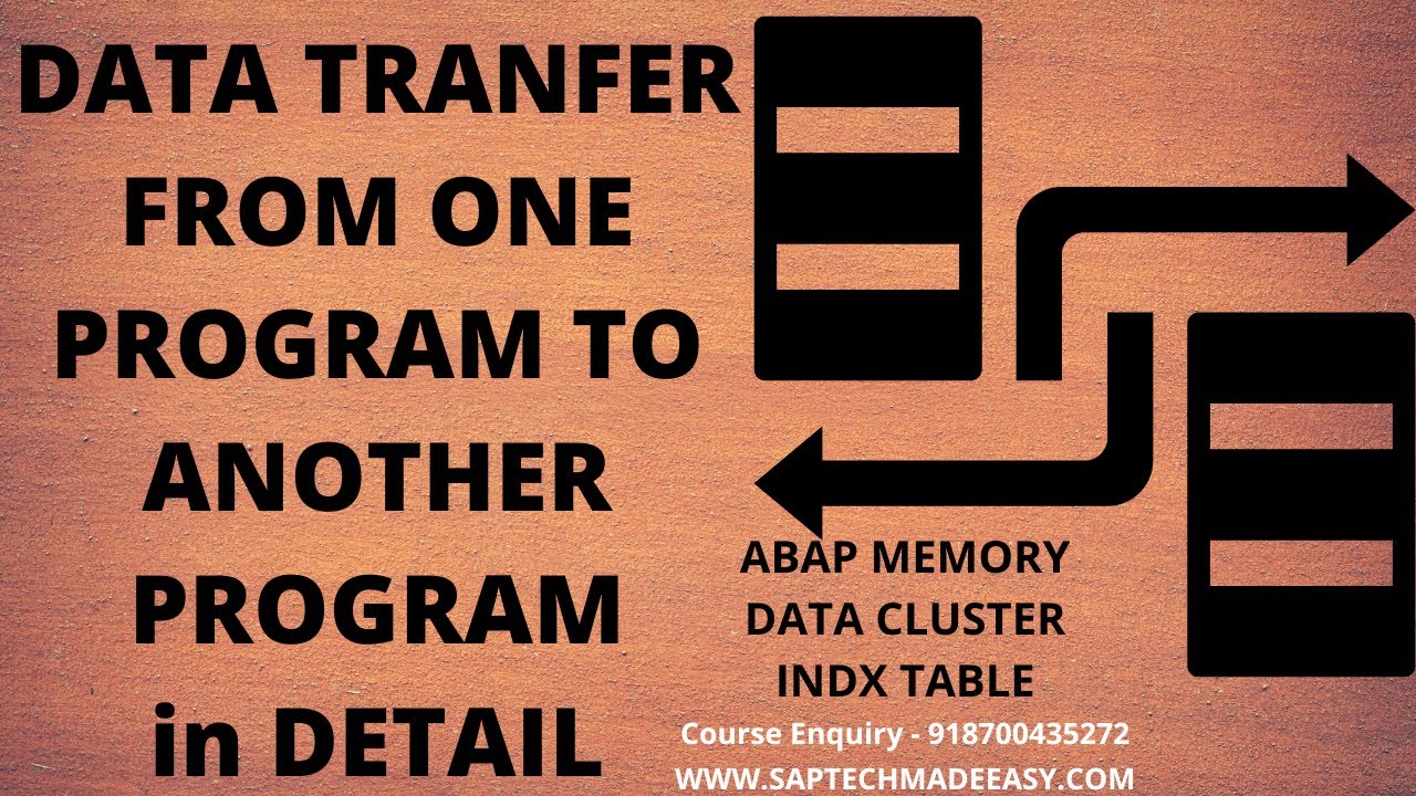 (PART 1 OF 2) | DATA TRANSFER BETWEEN TWO PROGRAMS USING INDX TABLE ...