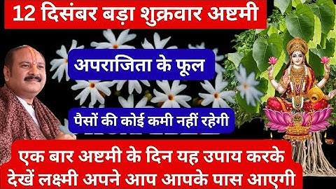 शुक्रवार अष्टमी के दिन चूकना मत छोटा सा उपाय करना लक्ष्मी माता जरूर प्रसन्न होगी#pradeepmishra #upay