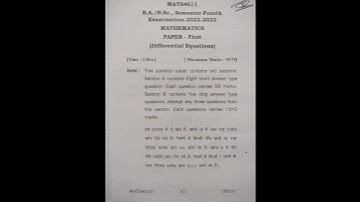 Kumaun university and SSJU : Maths (Differential Calculus) BA/BSc 4th sem✨#maths #bscmaths #pyq