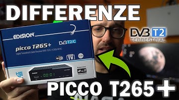 EDISION PICCO T265 + DECODER ECONOMICO per il NUOVO digitale terrestre DVB-T2 (main 10 HEVC 10 bit)