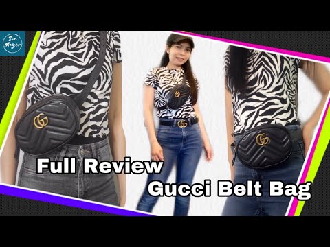 รีวิวกระเป๋าคาดอก Gucci กระเป๋าคาดเอว Gucci |What fits inside Gucci GG Marmont Belt Bag |Soe Mayer