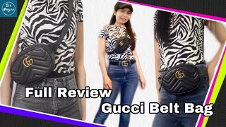 รีวิวกระเป๋าคาดอก Gucci กระเป๋าคาดเอว Gucci |What fits inside Gucci GG Marmont Belt Bag |Soe Mayer