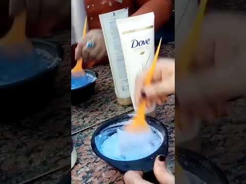 تفتيح الشعر ببدره الزرقه