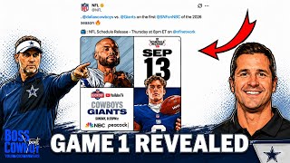 🚨🏈 BREAKING NEWS: Dallas Cowboys Game 1 REVEALED! Road Battle vs the Giants! ⭐🐴