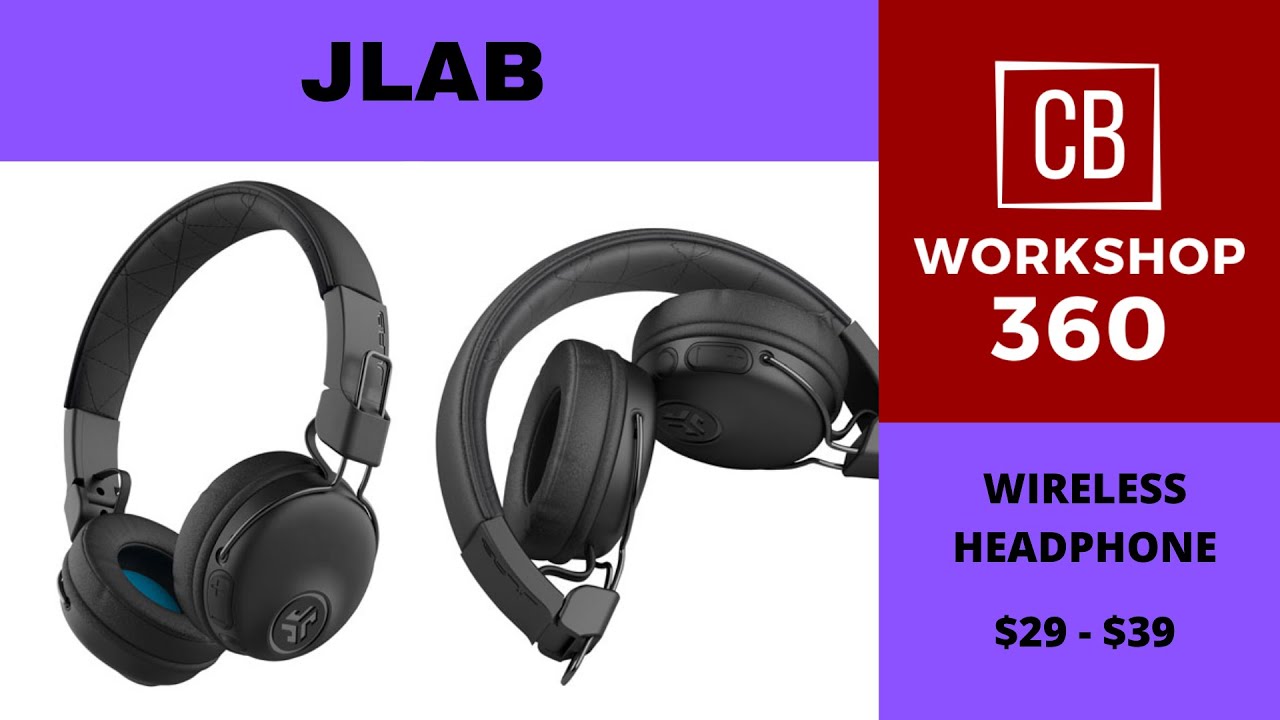 JLab Bluetooth / Wireless Headphones Black (JLAB STUDIO WIRELESS ON