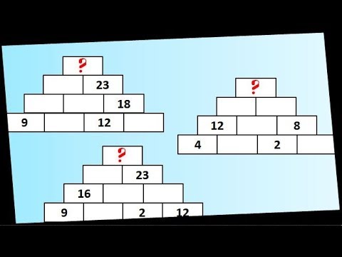 Number pyramid - YouTube