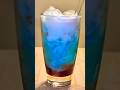 Satisfying Blue Cloud Drink ☁️💙 (Wait for the mix!) #shorts #asmr #drink #satisfying #recipe #fyp