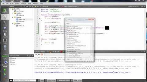 Qt QListWidget With Filter