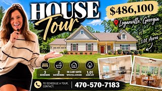 This Loganville GA Home Has a FULL In-Law Suite! | 1414 Maple Cove Lane Home Tour