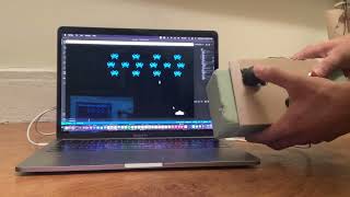 Playing Space Invaders with Custom Controller