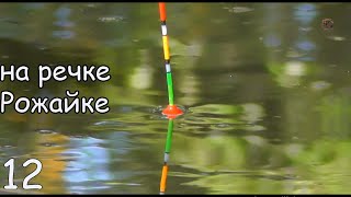 Рыбалка на маленькой речке на поплавок часть 12, ловля на течении и в затишке, съёмка под водой Fish