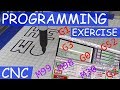 CNC 3020T/MACH3 - Hand Coding Exercise - HELLO WORLD - 3 Axis Programming