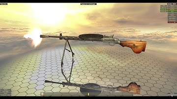 Slow Mo Of Degtyaryov Machine Gun Firing (How It Works Degtyaryov (DP-27) Light Machine Gun)