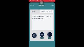 ICU Diary app - How to add a diary entry with a photo if I am patient's relative screenshot 4