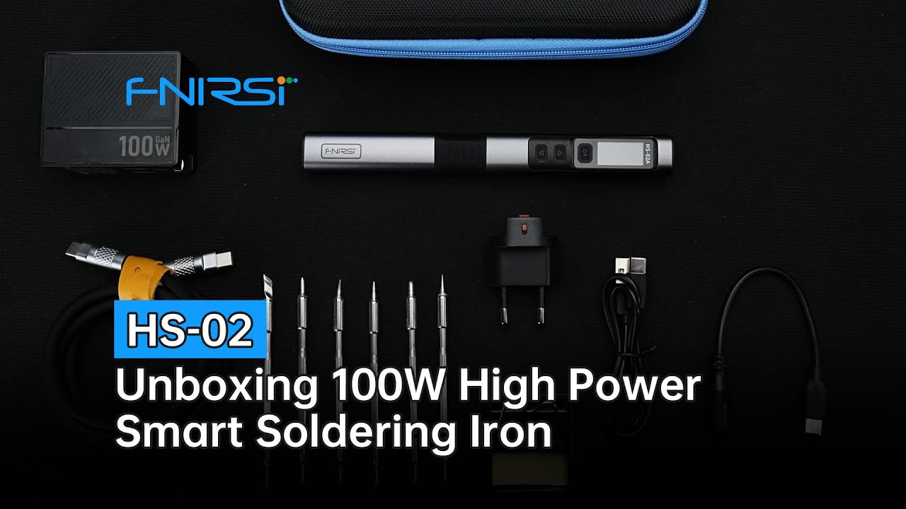 FNIRSI HS-02 | Unboxing 100W Fast Heating Smart Soldering Iron 