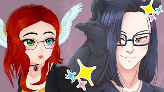 Kuroe the Crow Hermit | Twitch VOD Art Timelapse
