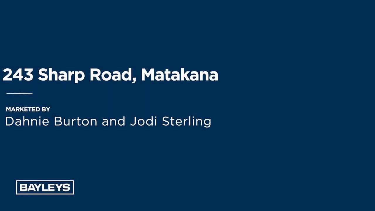 243 Sharp Road, Matakana YouTube