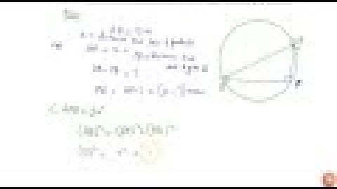 A pole has to be erected at a point on the boundary of a circular park of diameter 13 metres in ...